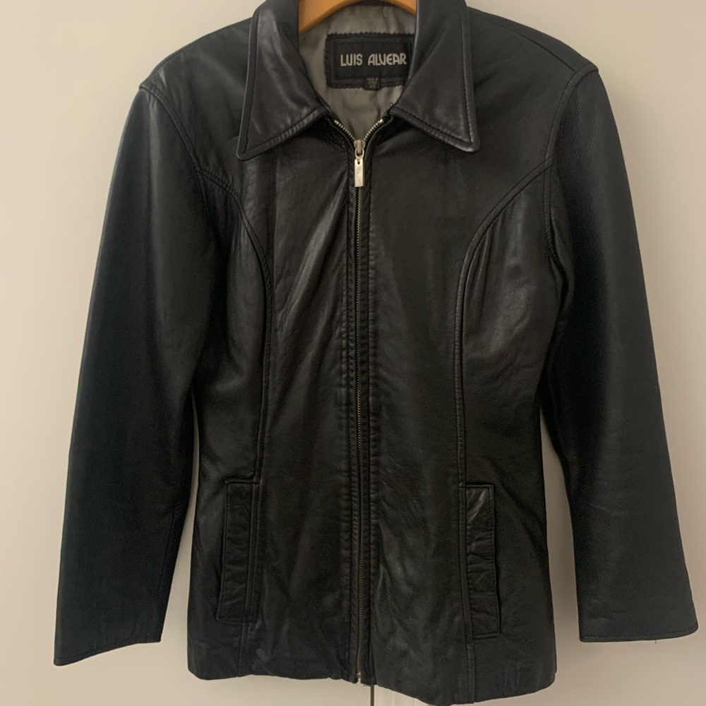Luis Alvear Black Leather Jacket